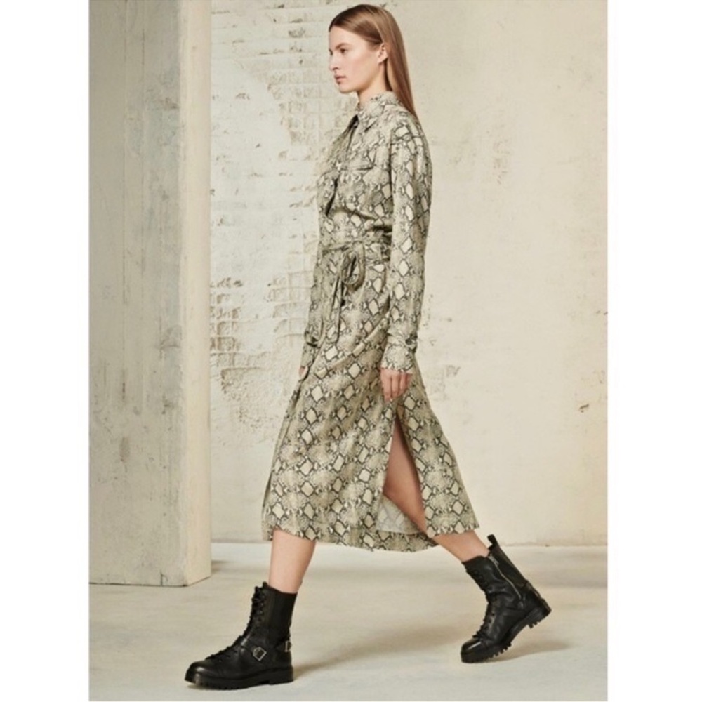 NWOT ZARA SRPLS RARE SNAKESKIN DRESS - Picture 2 of 6